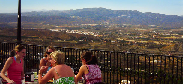 View from Mojácar across the Valley de las Pirámides